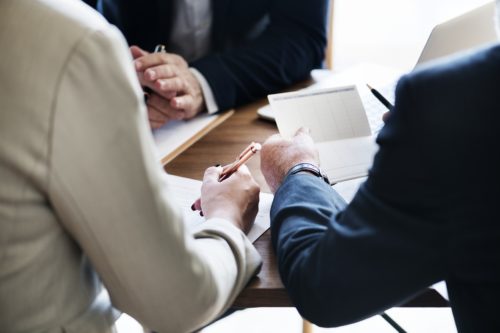 People meeting around a table