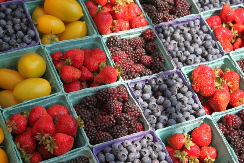 Boxes of fruit