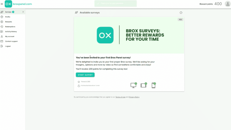 Brox Panel dashboard