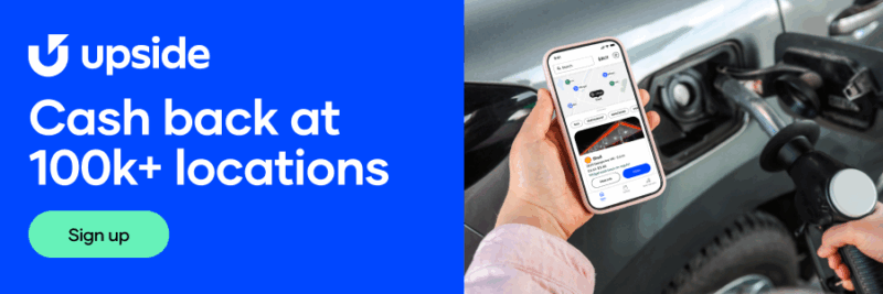 Upside app cash back