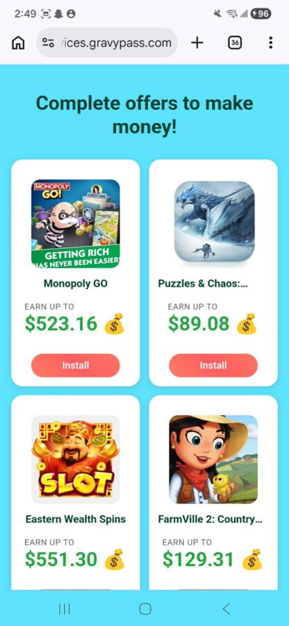 Gravy Pass offers